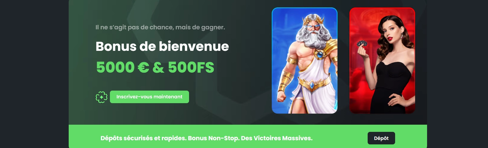 Bonus de bienvenue exclusif pour les nouveaux joueurs chez Winningz